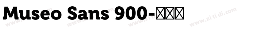 Museo Sans 900字体转换